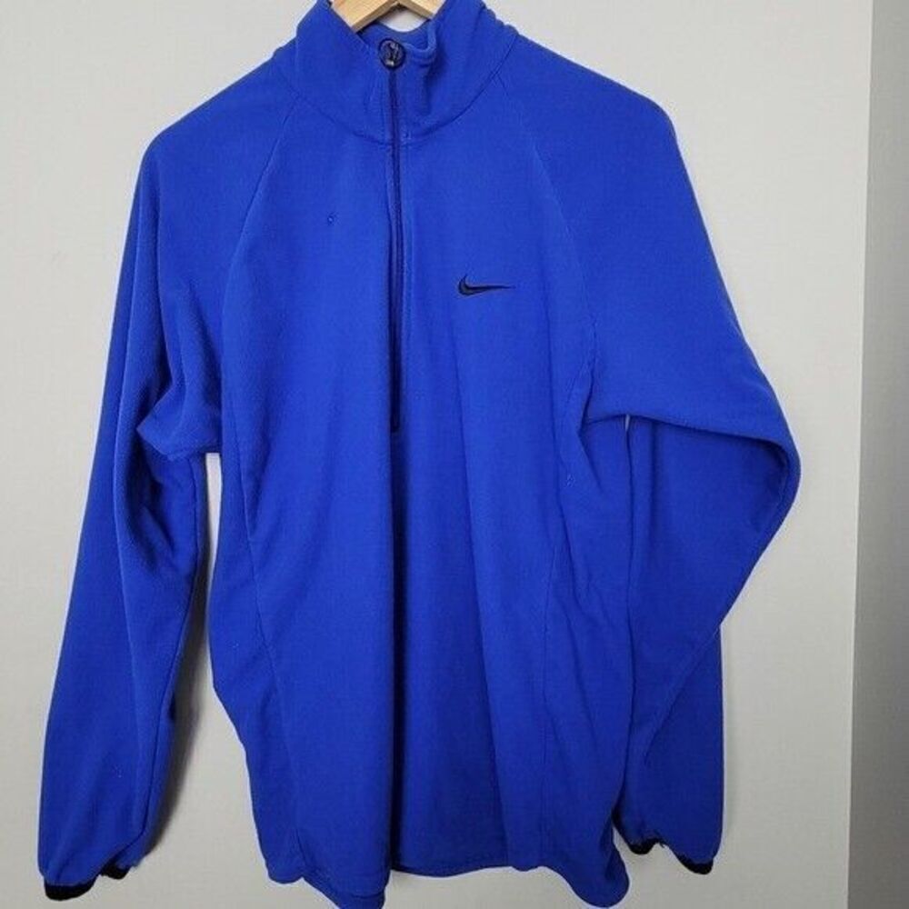 Nike ACG Blue 1/4 Zip Fleece Large